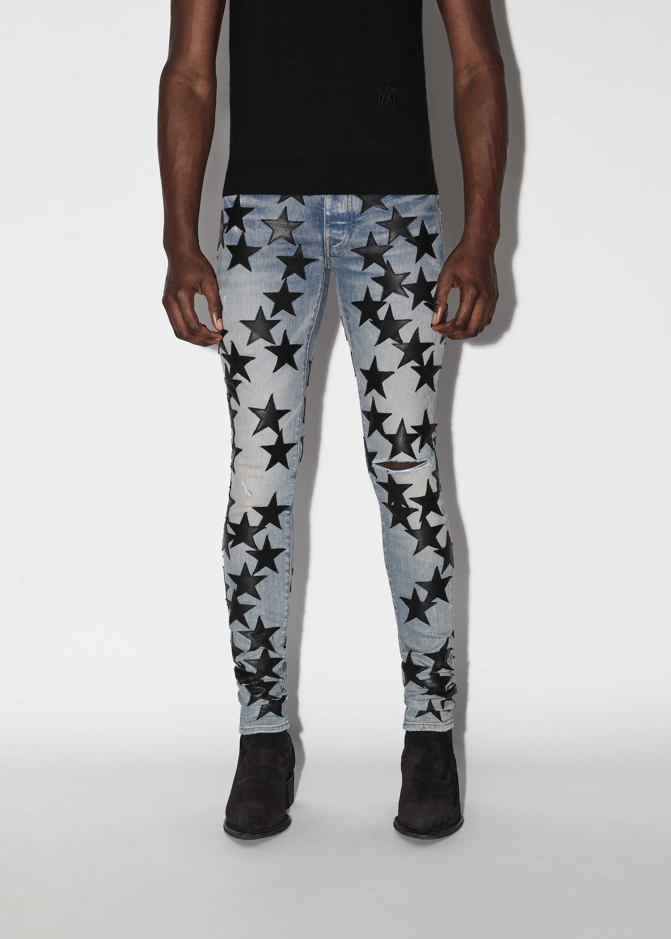 CHEMIST LEATHER STARS JEAN - 2