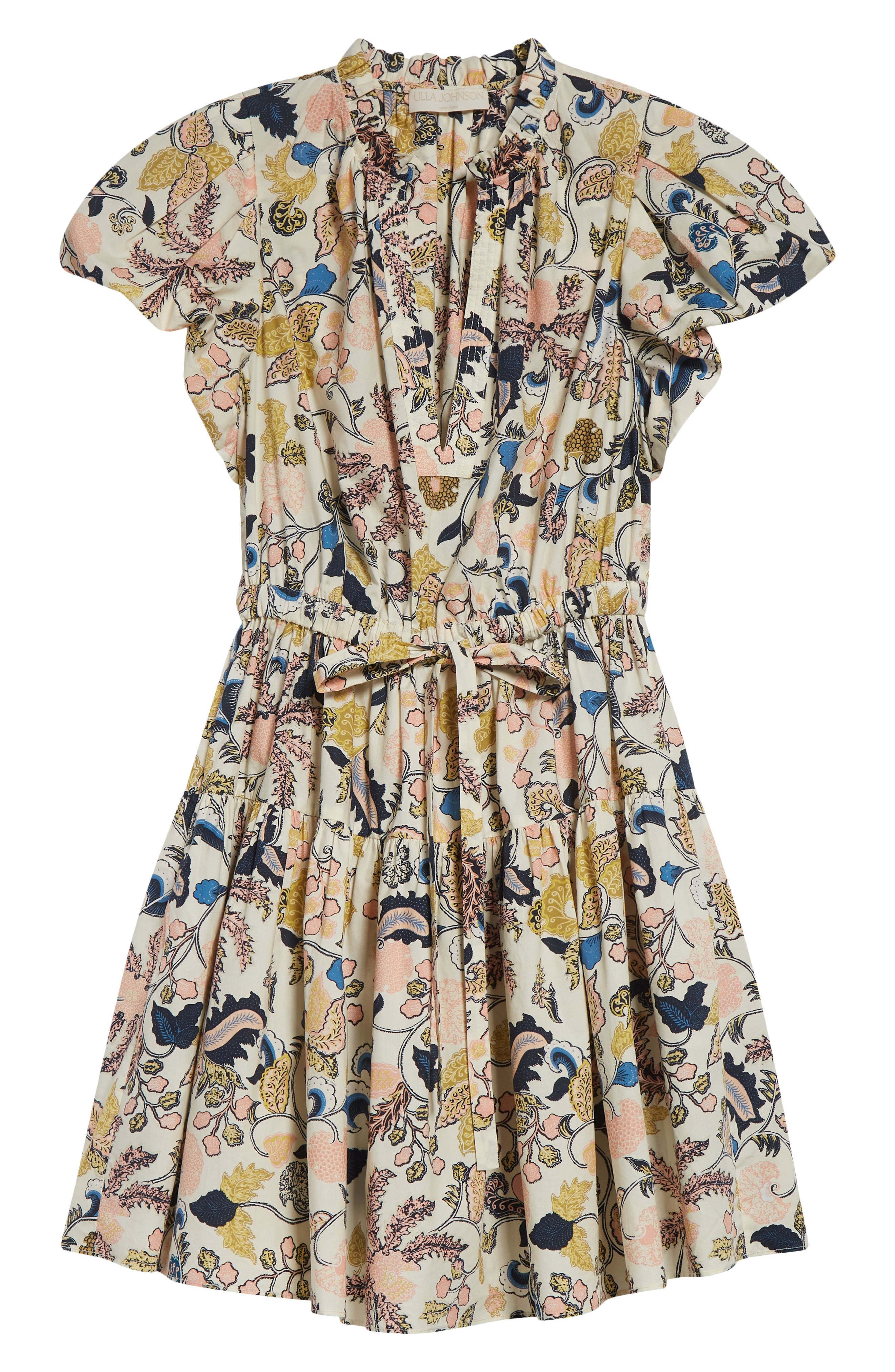 Ulla Johnson Izel Floral Print Minidress in Magnolia Multi at Nordstrom - 5