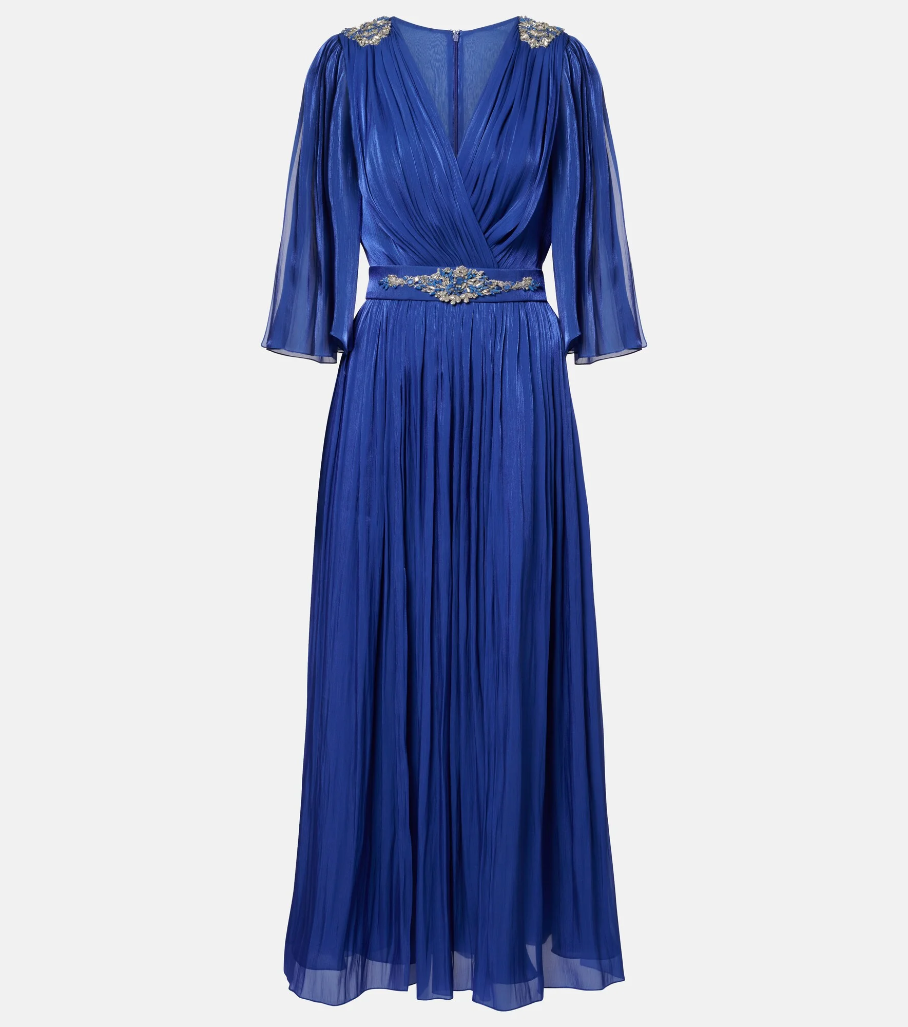 Embellished Lurex georgette gown - 1