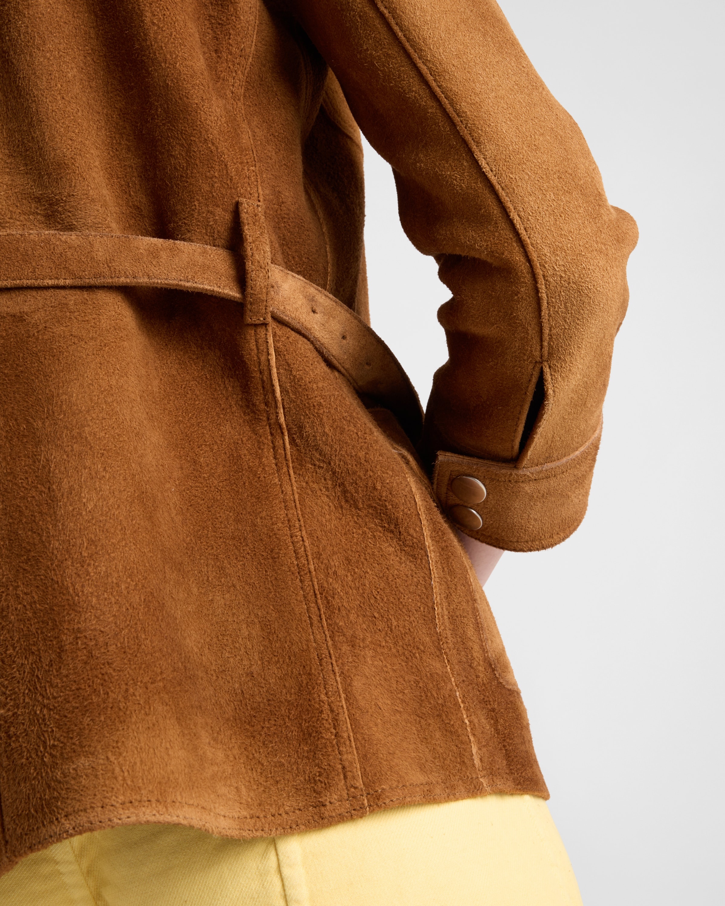 PRADA スタイリッシュ スエード サファリ ジャケット Prada Suede safari jacket | REVERSIBLE