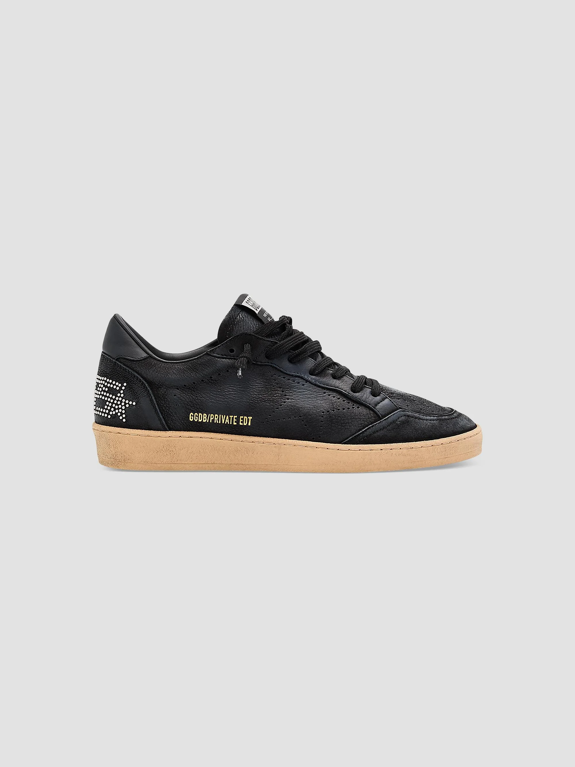 Men's Ball Star Leather Low-Top Sneakers - Black - 1