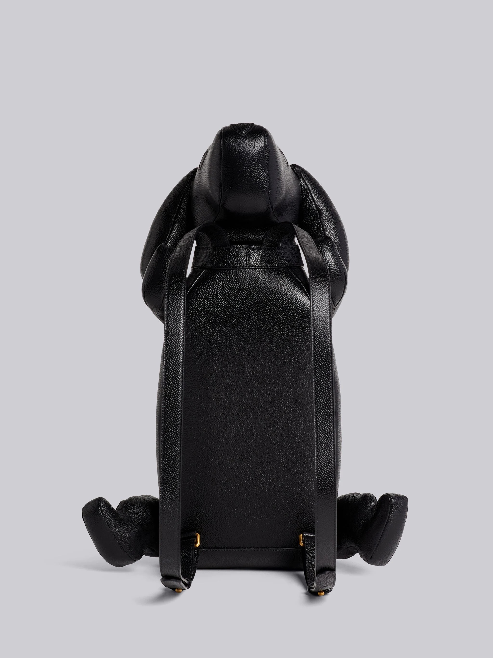 Black Calf Leather Hector Backpack - 4