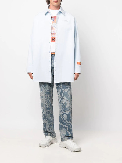 Heron Preston logo-embellished long-sleeve shirt outlook