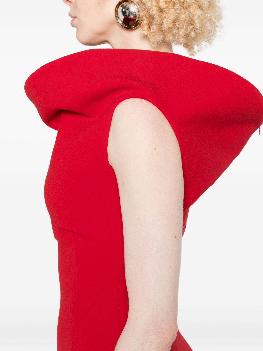 off-shoulder midi dress - 5