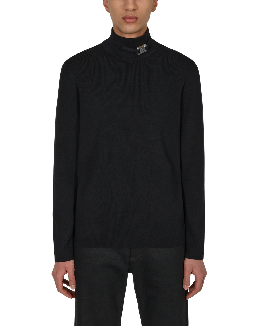 BUCKLE TURTLENECK SWEATER - 2