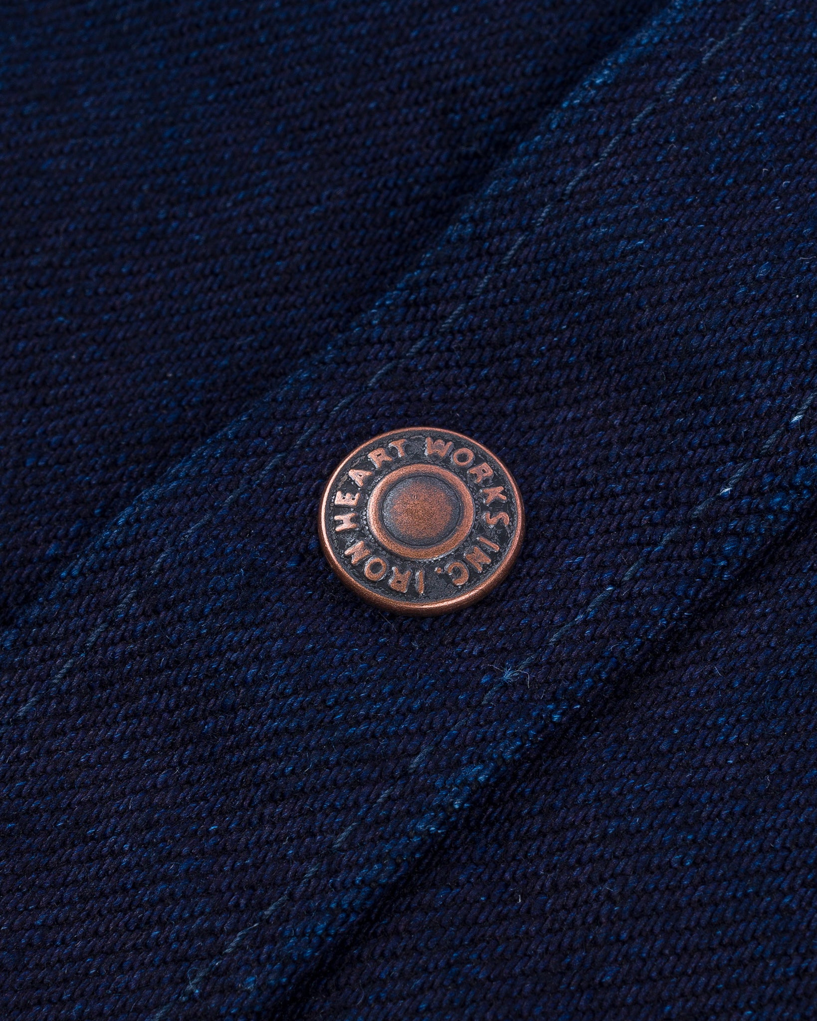 IHSH-409-IB 19oz Selvedge Denim CPO Shirt - Indigo/Black - 13