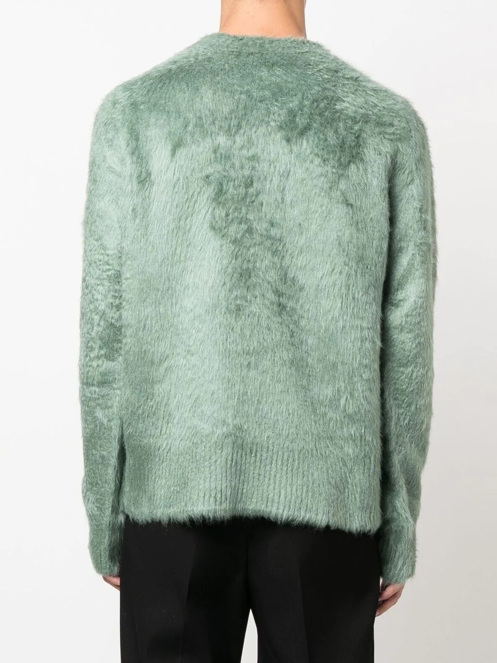 silk crew-neck jumper - 4