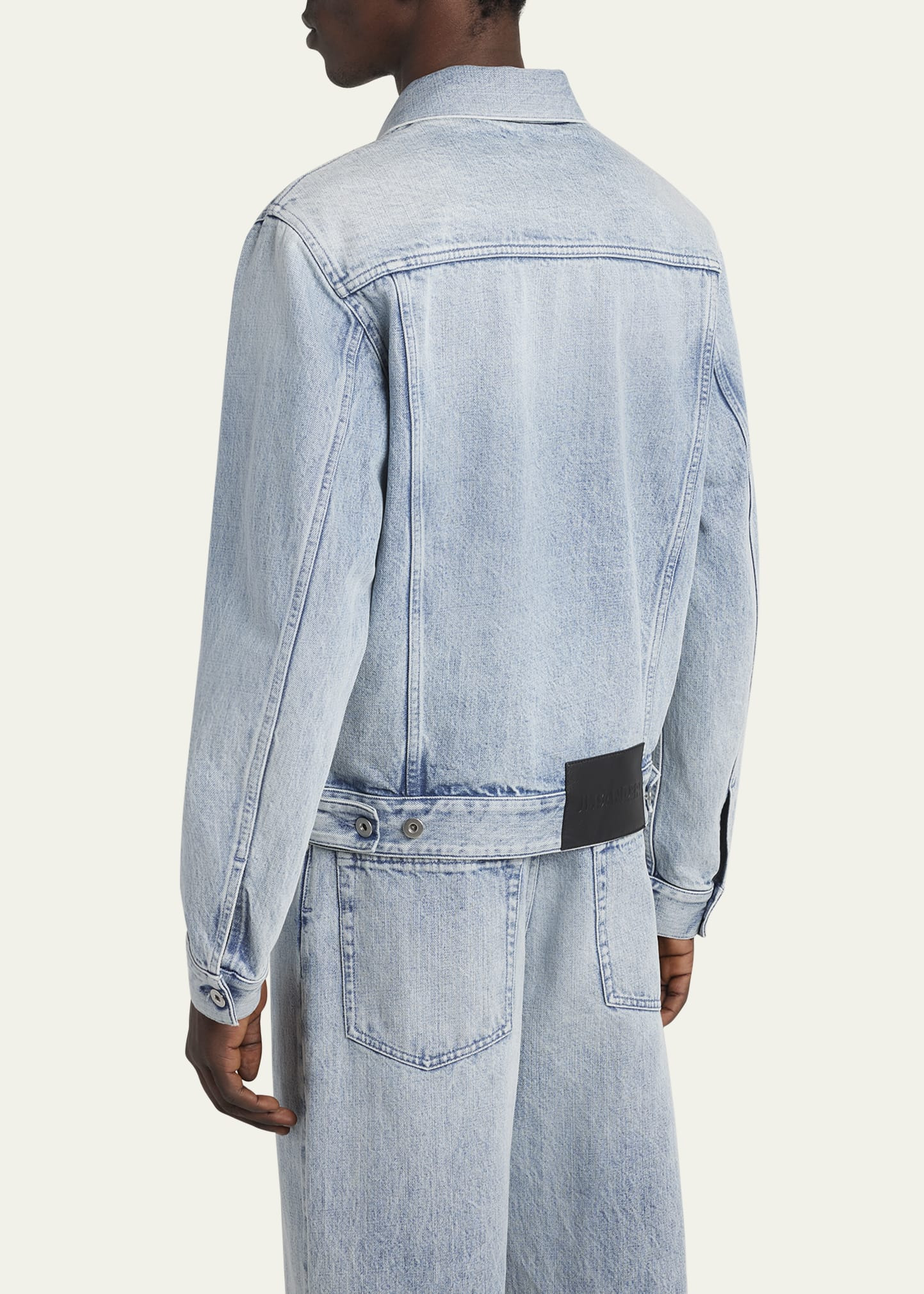 Men's Acid-Wash Denim Jacket - 3