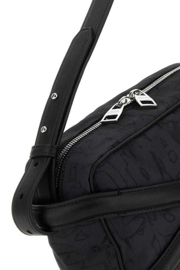 Black nylon Harness crossbody bag - 5
