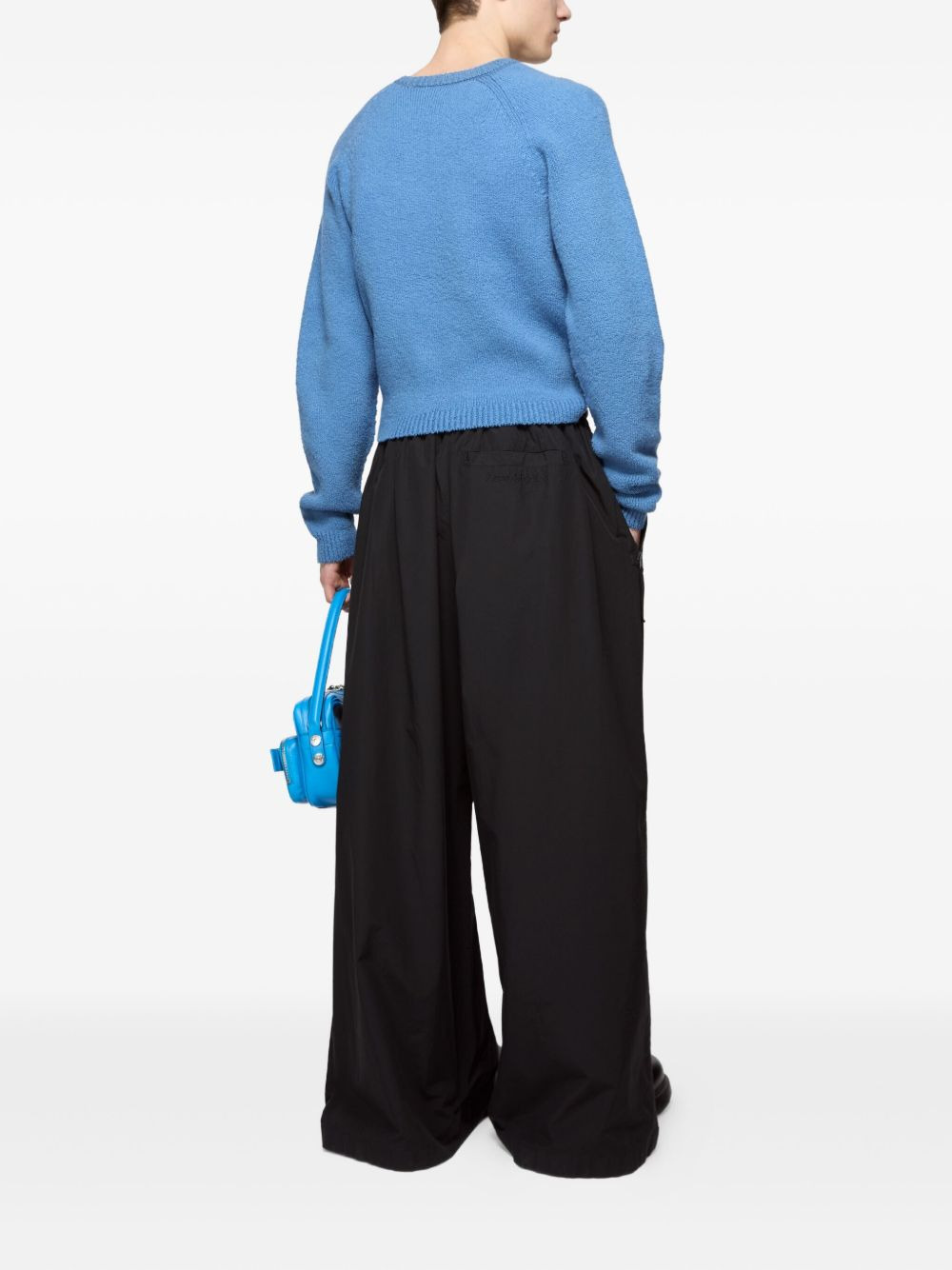 pocket-detail cropped sweater - 2