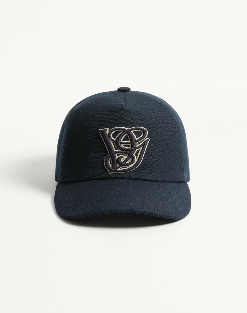 VALENTINO GARAVANI COTTON BASEBALL CAP WITH EMBROIDERY 1