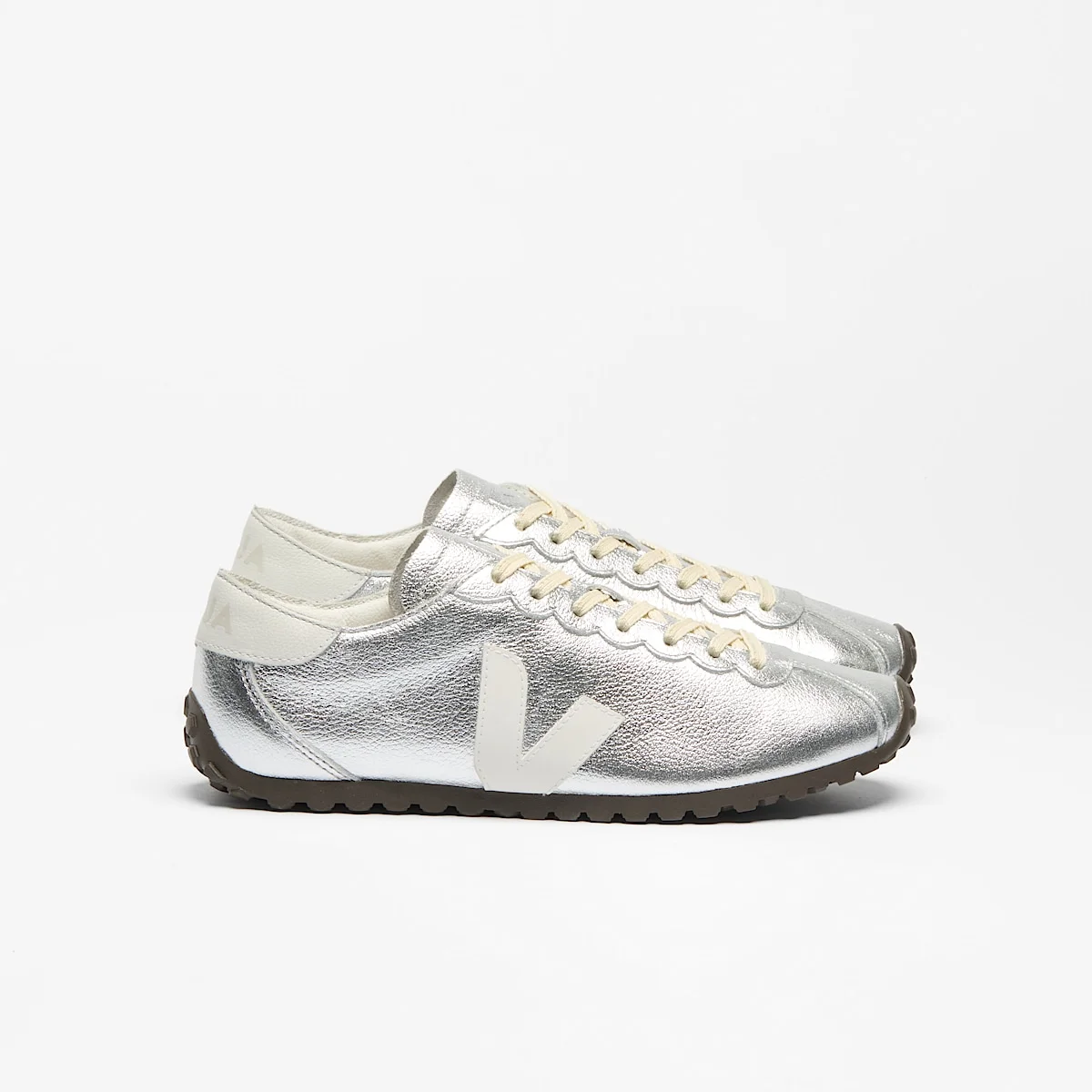 CATEYES LEATHER SILVER WHITE - 1