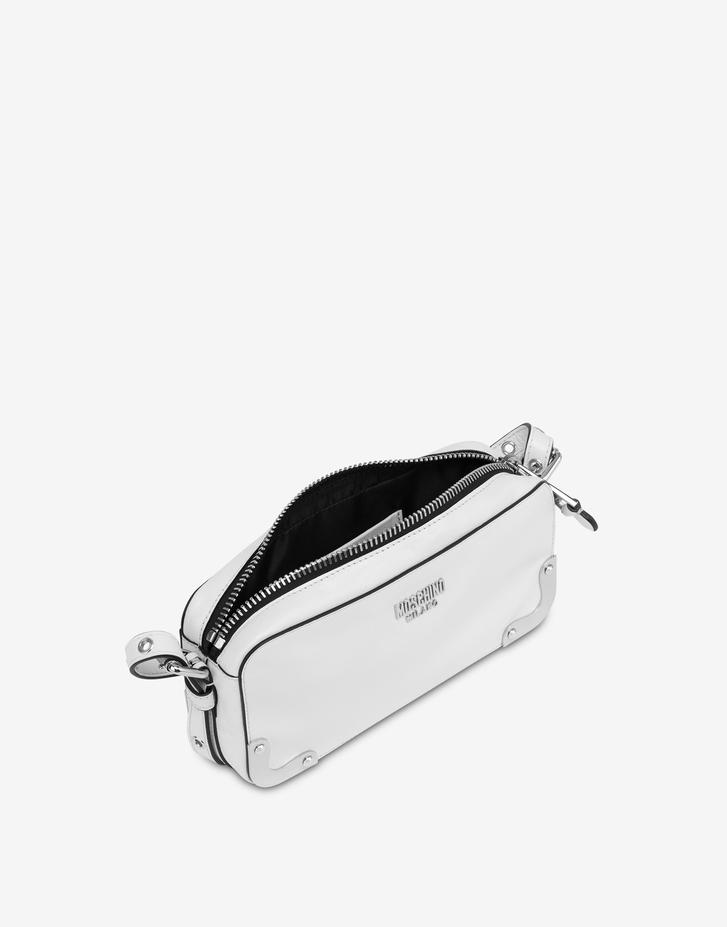 METAL CORNER SHINY CALFSKIN BAG - 3