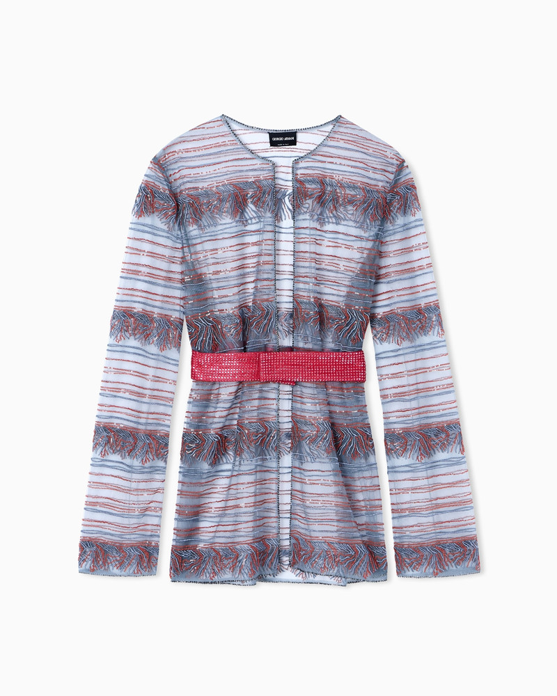 EMBROIDERED TULLE SHIRT JACKET 1