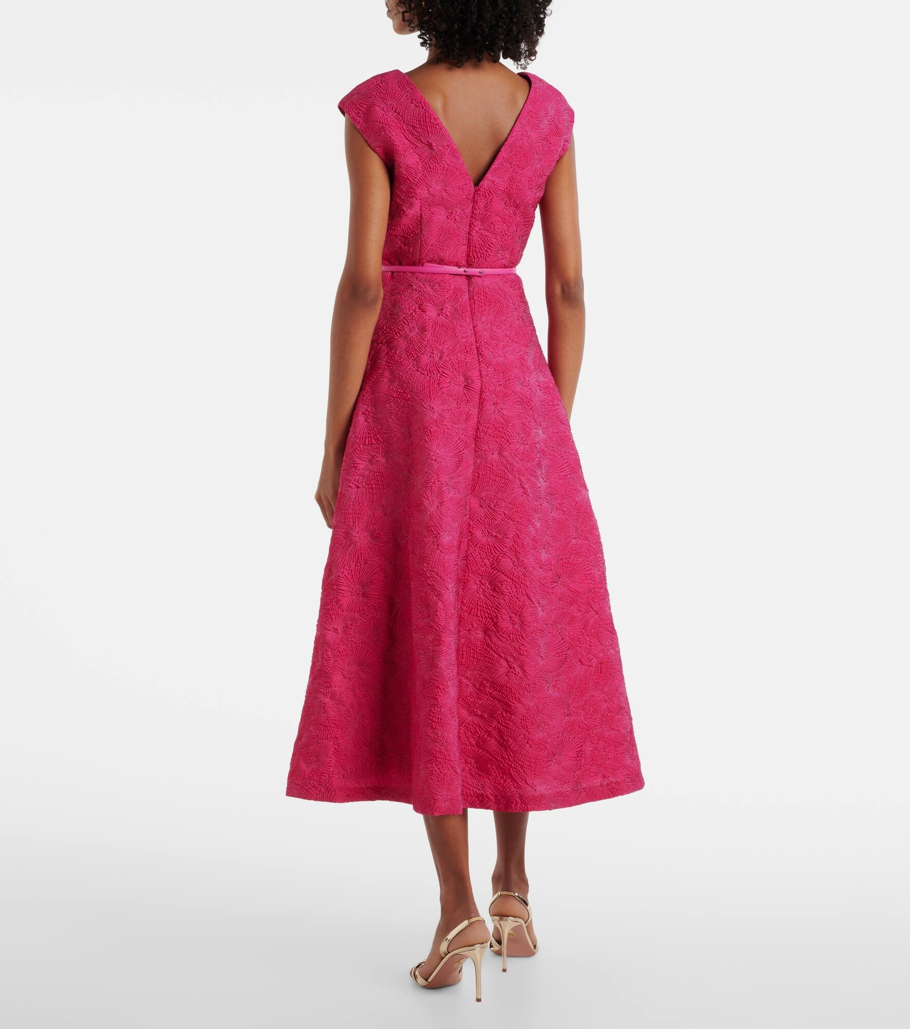 Valdese belted midi dress - 3