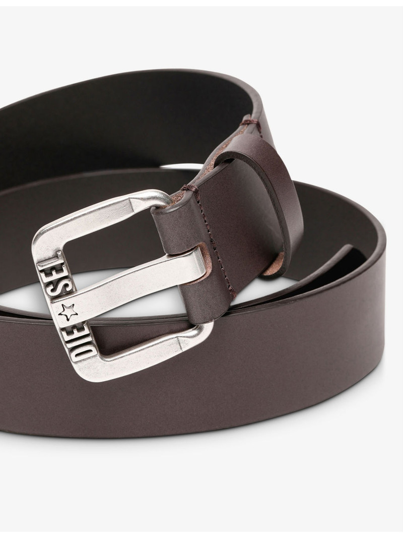 Diesel B-Star logo-embossed leather belt outlook