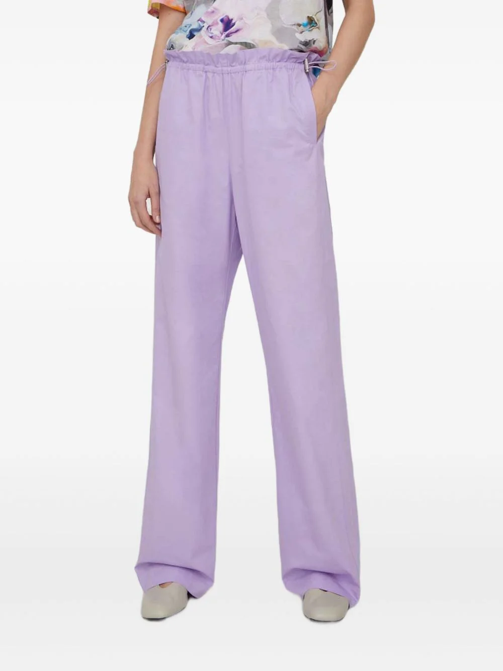 drawstring trousers - 1