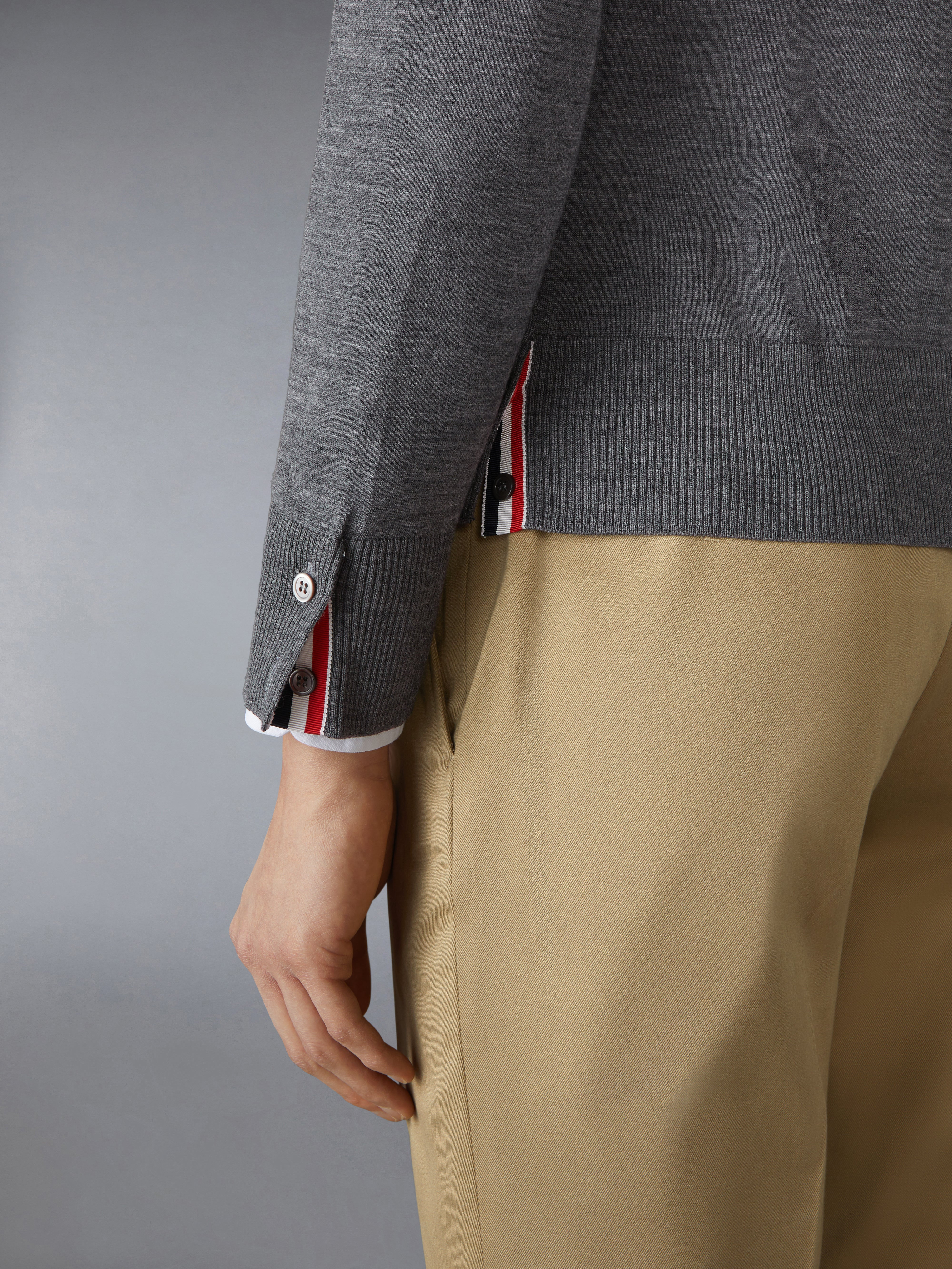 FINE MERINO WOOL RWB ARMBAND CARDIGAN - 5