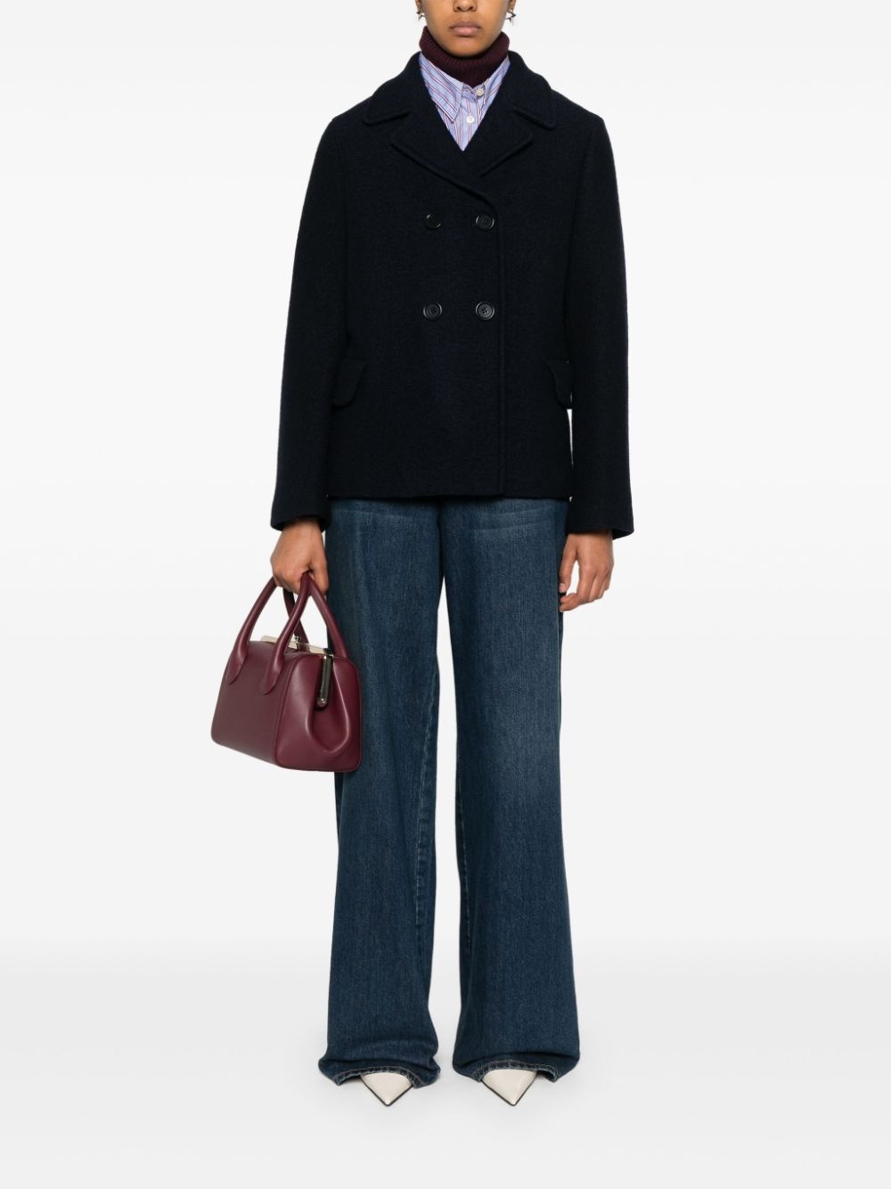 boiled-wool jacket - 2