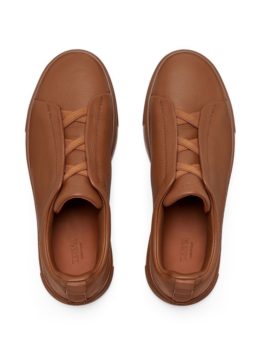 Triple Stitch leather sneakers - 5