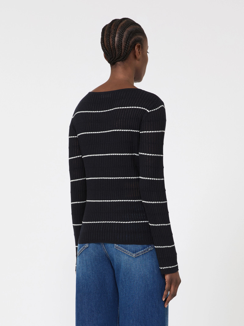 PEDONE Slim-fit wool and silk sweater - NAVY 4