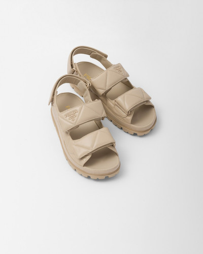 Prada Padded nappa leather sandals outlook