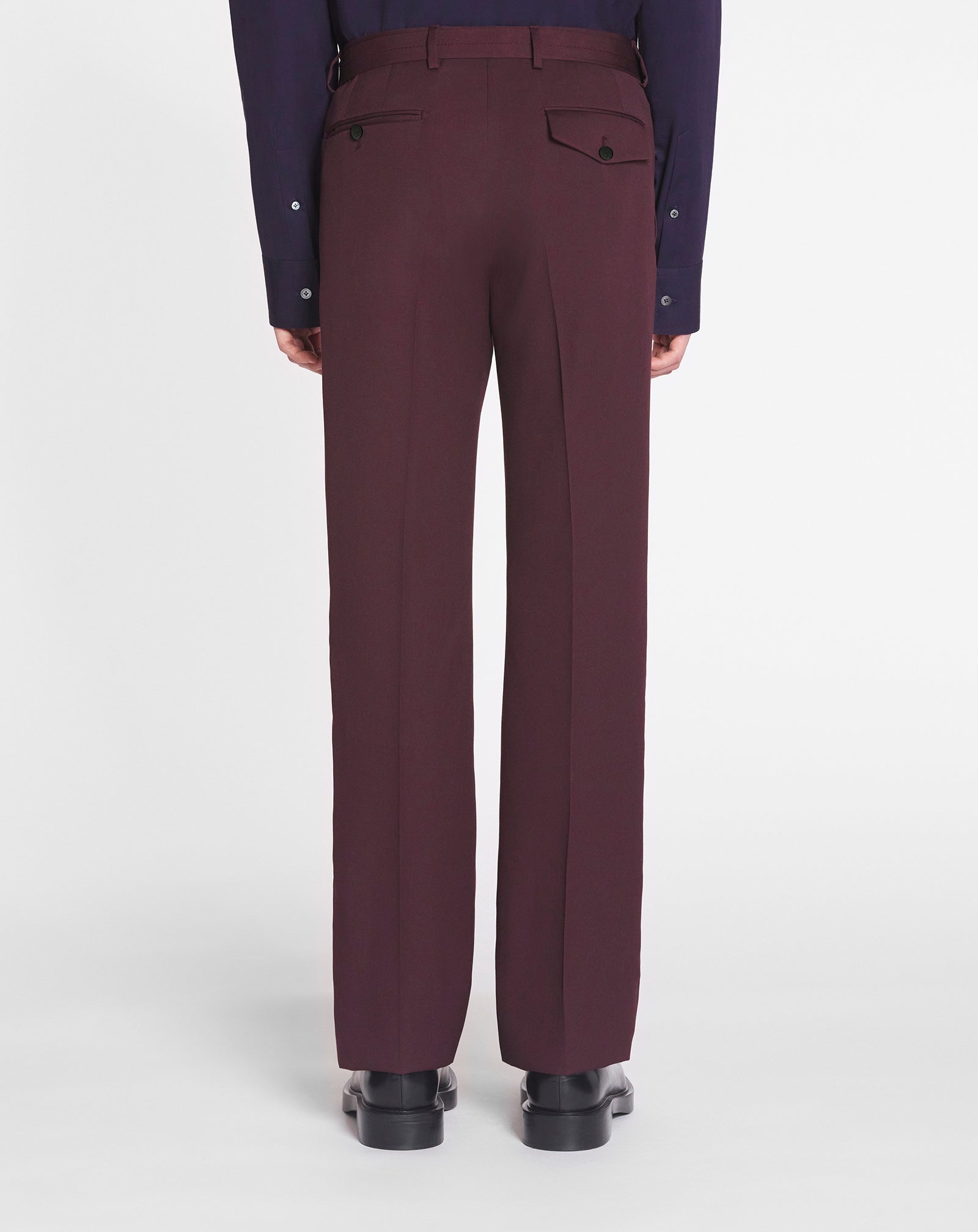 SUIT PANTS WITH BELT - 4