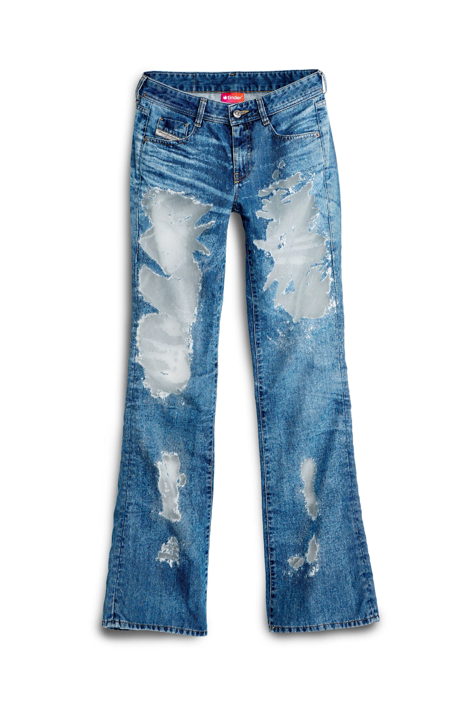 BOOTCUT JEANS LOW WAIST 1969 D-EBBEY - 1