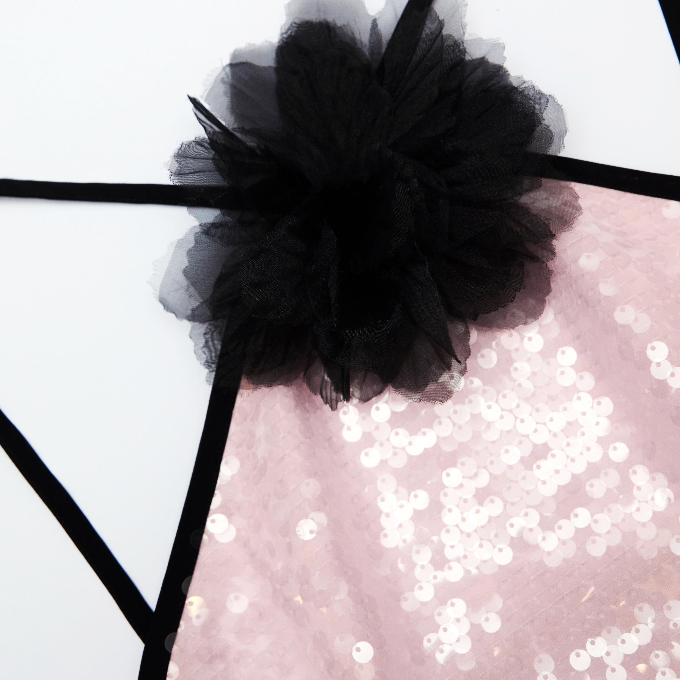 Pale Pink Sequin Mini Dress - 5