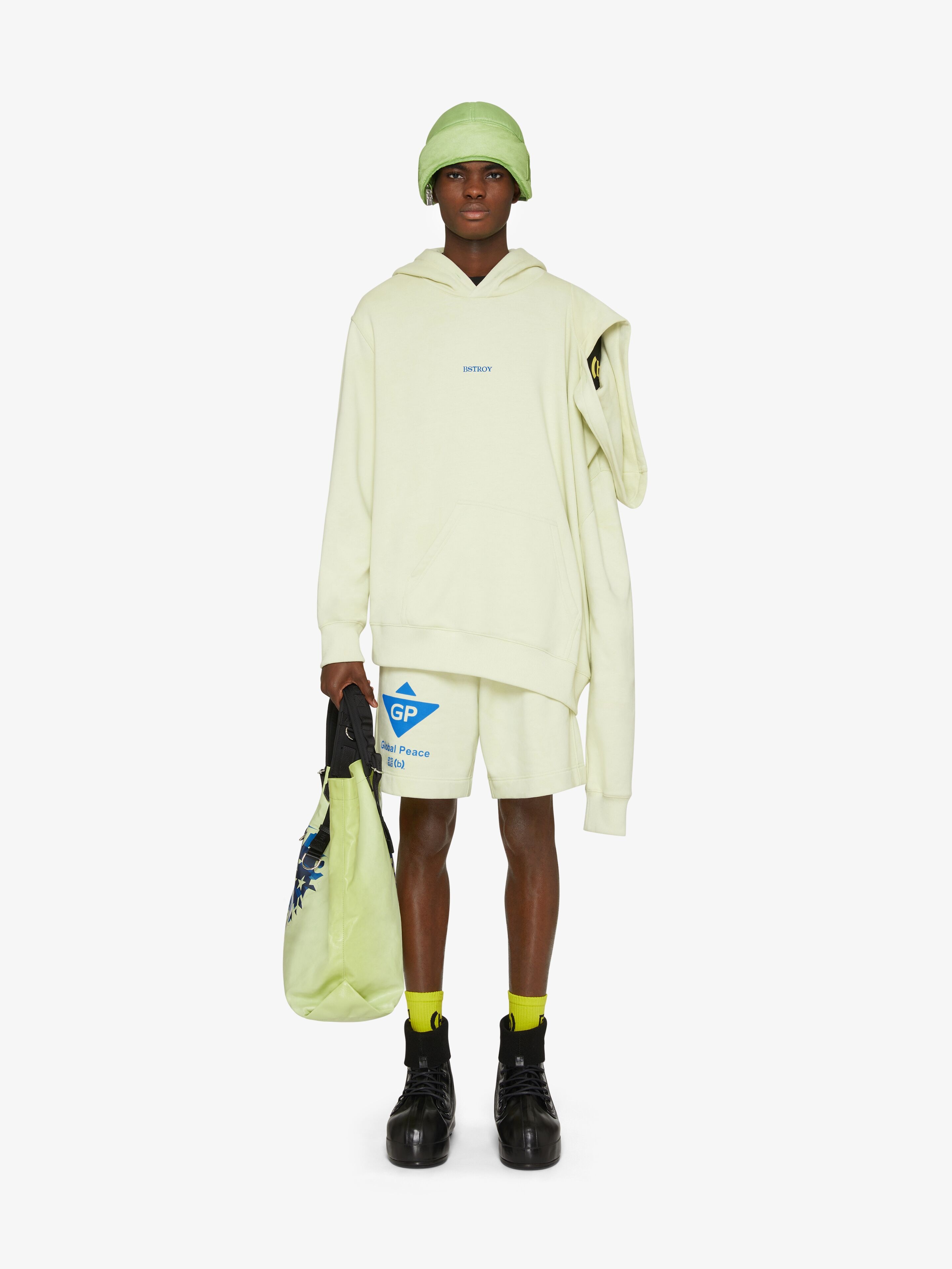 GIVENCHY PRINT TWO-HEADED OVERSIZED HOODIE - 2