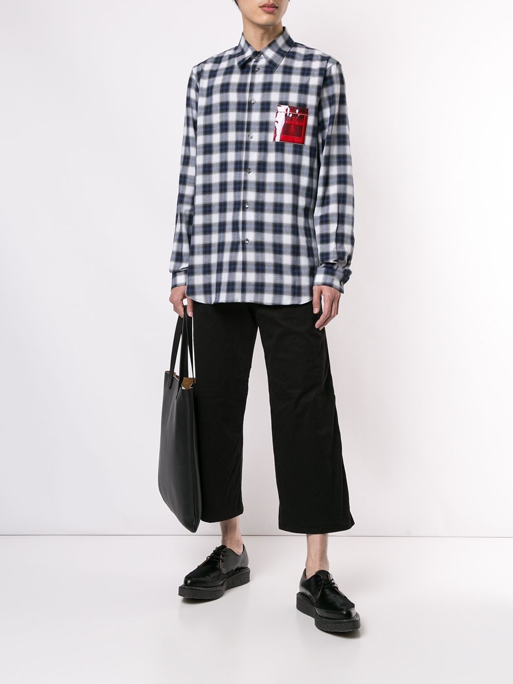 wide leg cropped trousers - 2