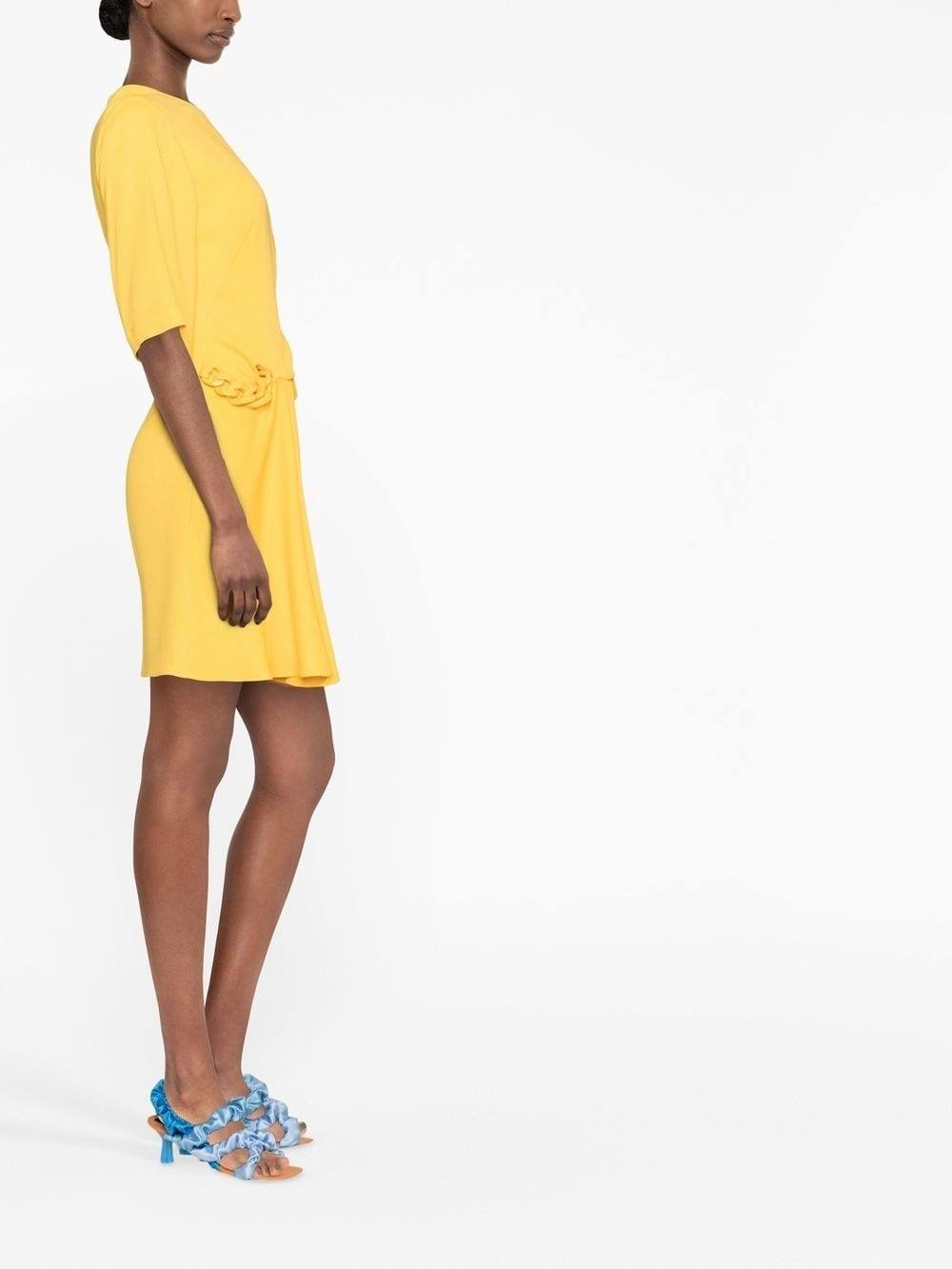 chain link-detail minidress - 3
