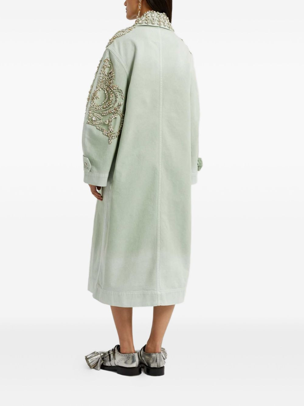 embroidered coat - 5