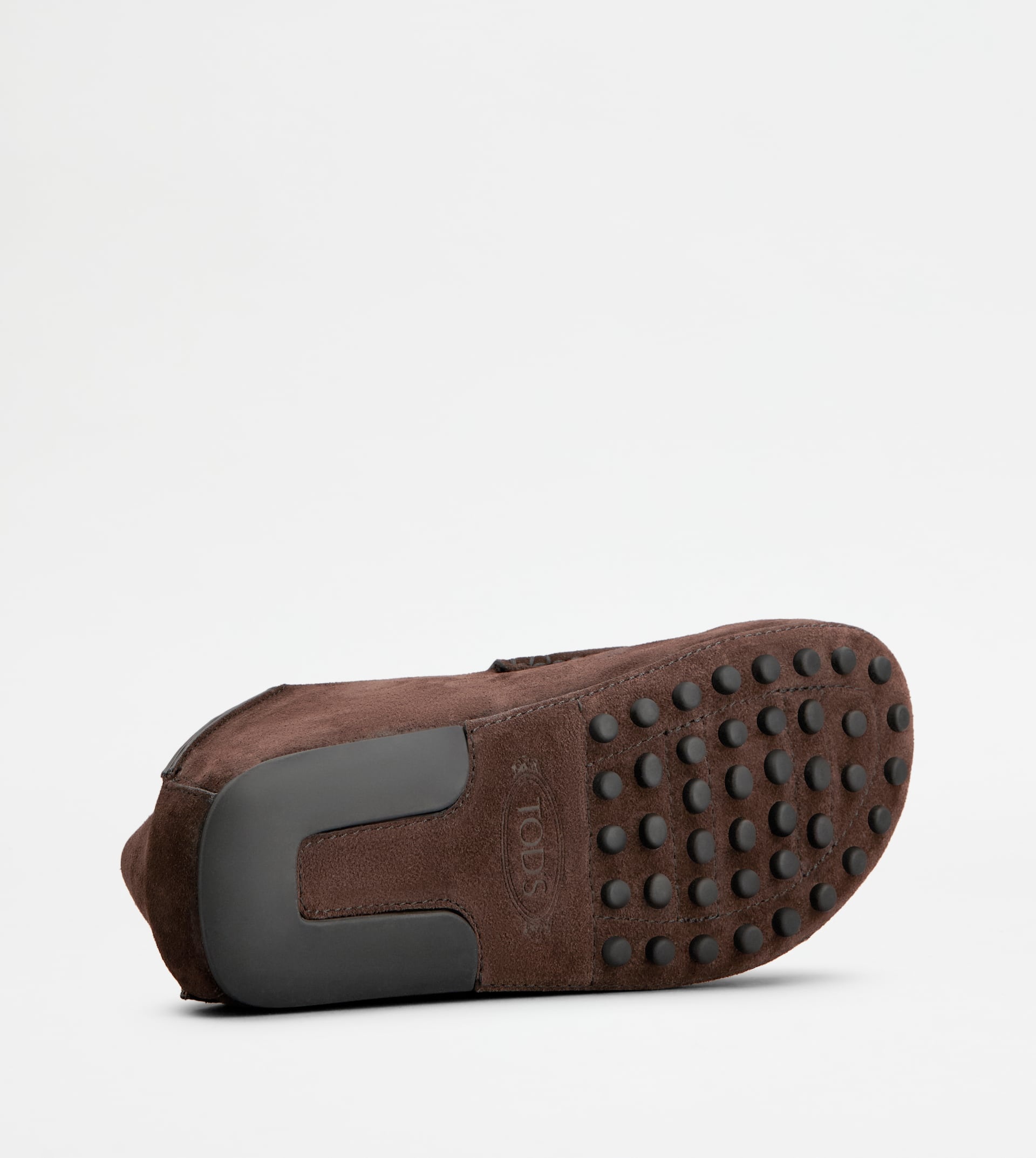SLIPPER LOAFERS IN SUEDE - BROWN - 4
