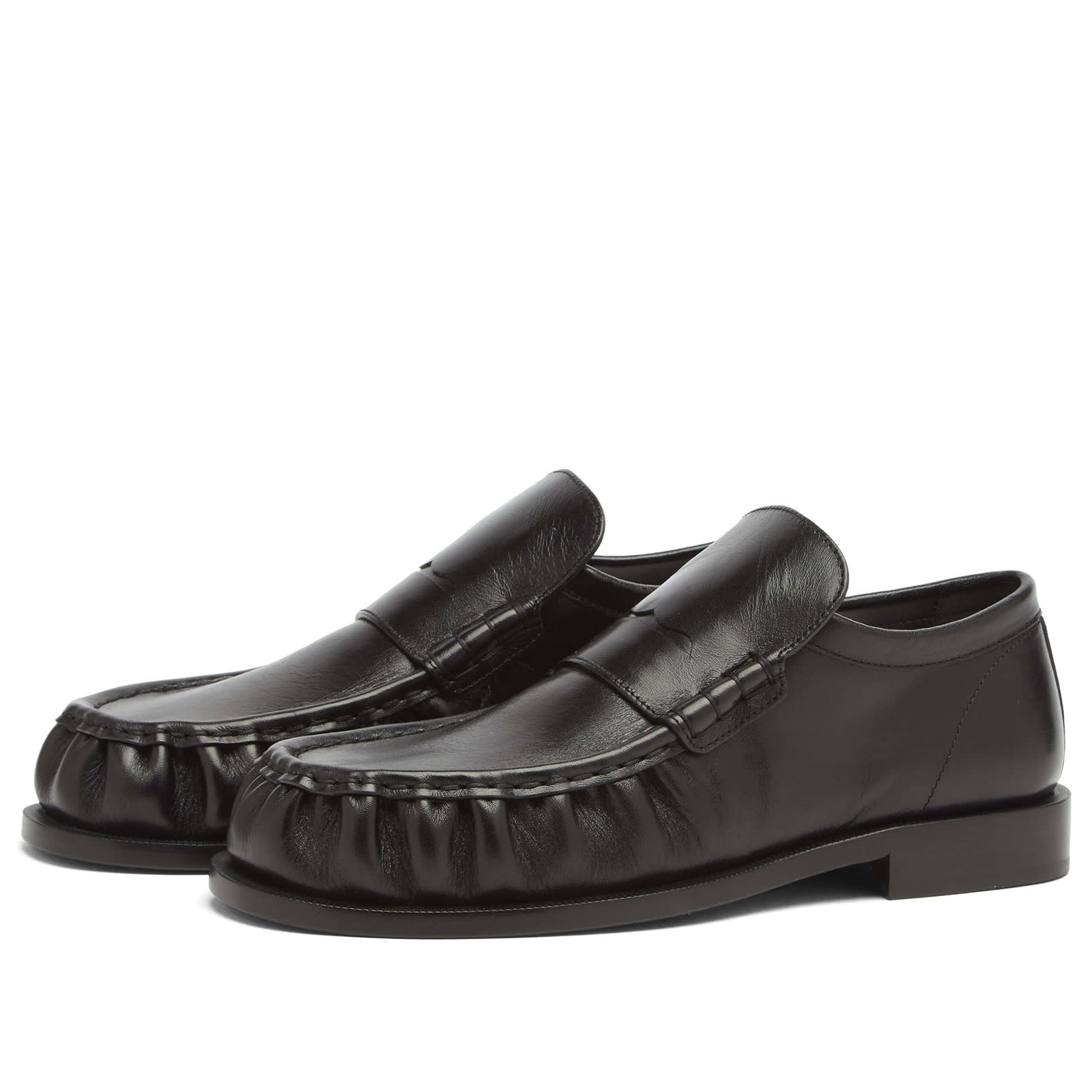 Dries Van Noten Moc Toe Leather Loafers - 2