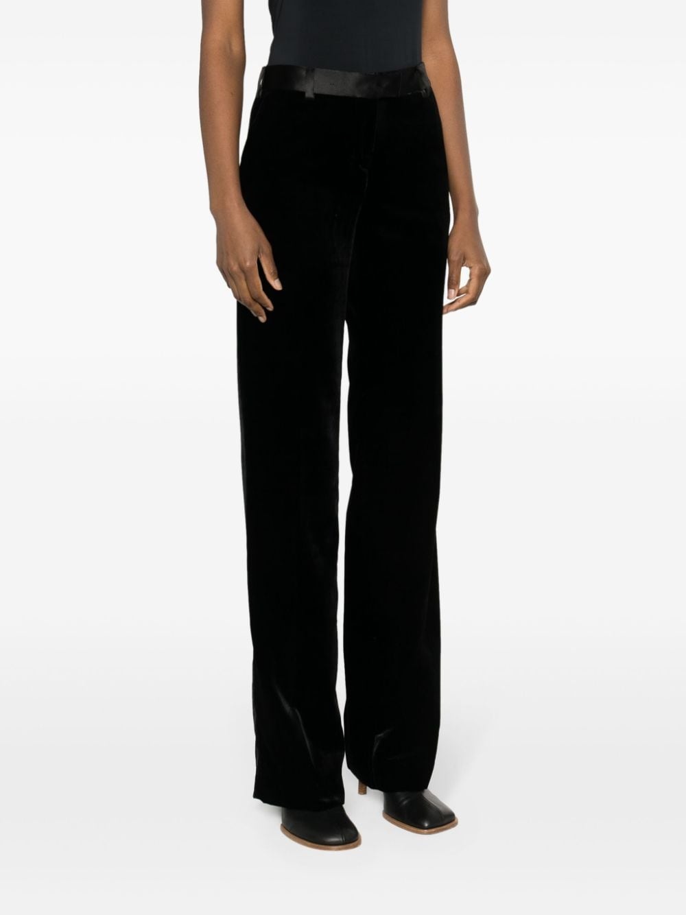 tailored velvet trousers - 3