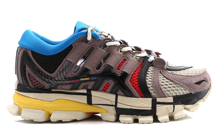 (WMNS) Li-Ning Furious Rider Ace x Paris Fashion Week 'Brown Blue Yellow' ARZN004-5 - 2