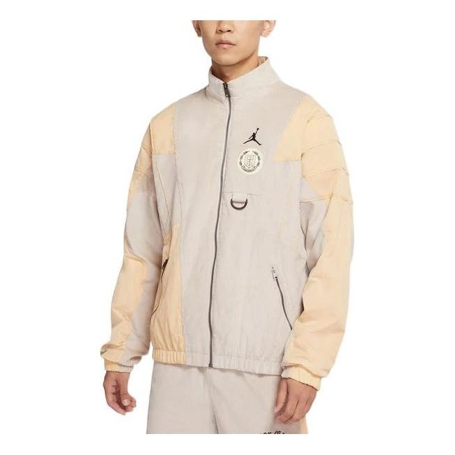 Air Jordan x HTG Crossover Contrast Color Stitching Logo Stand Collar Jacket US Edition DJ7975-236 - 1