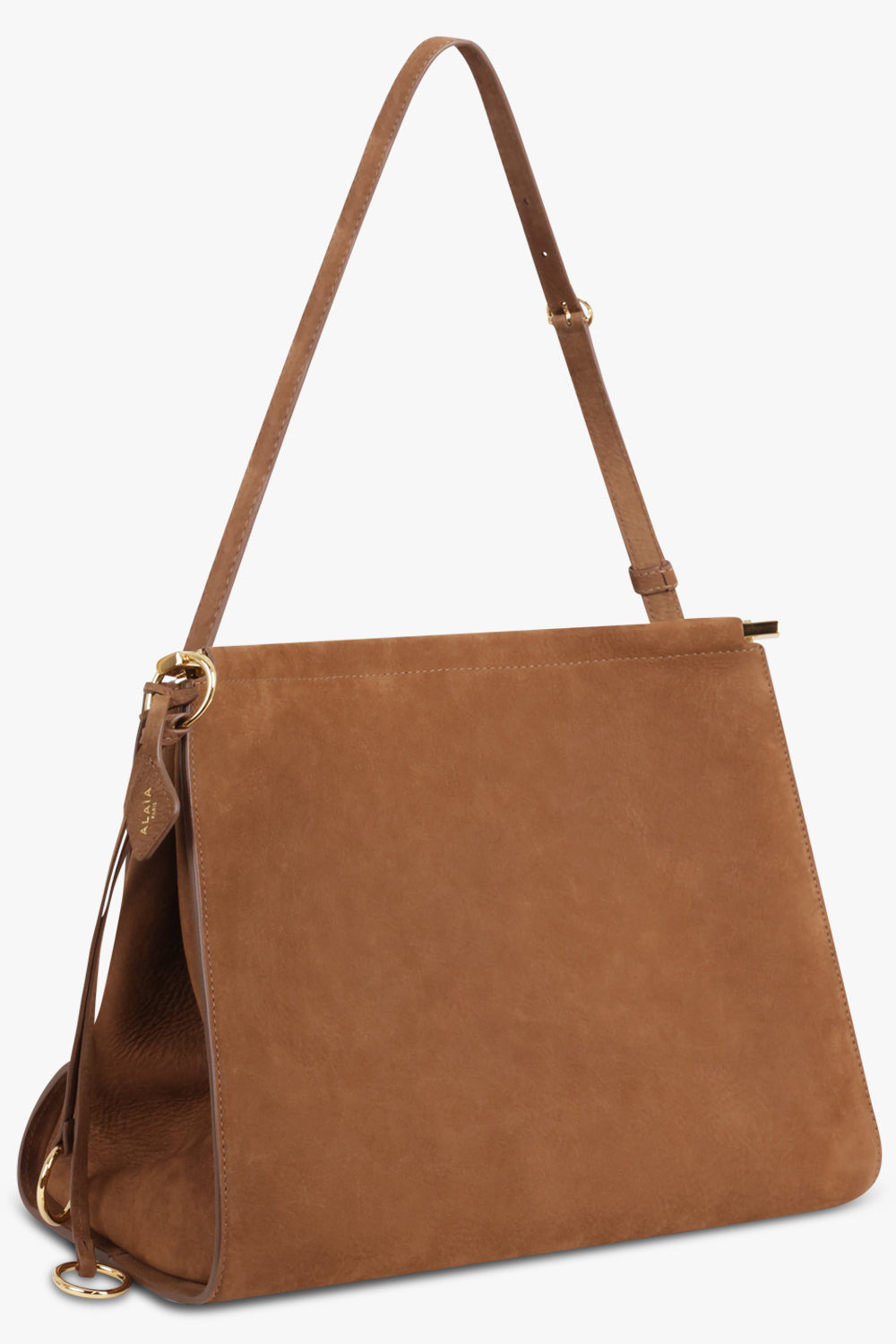 LE CLICK NUBUCK MEDIUM SQUARE TOTE | SHADOW BROWN - 2