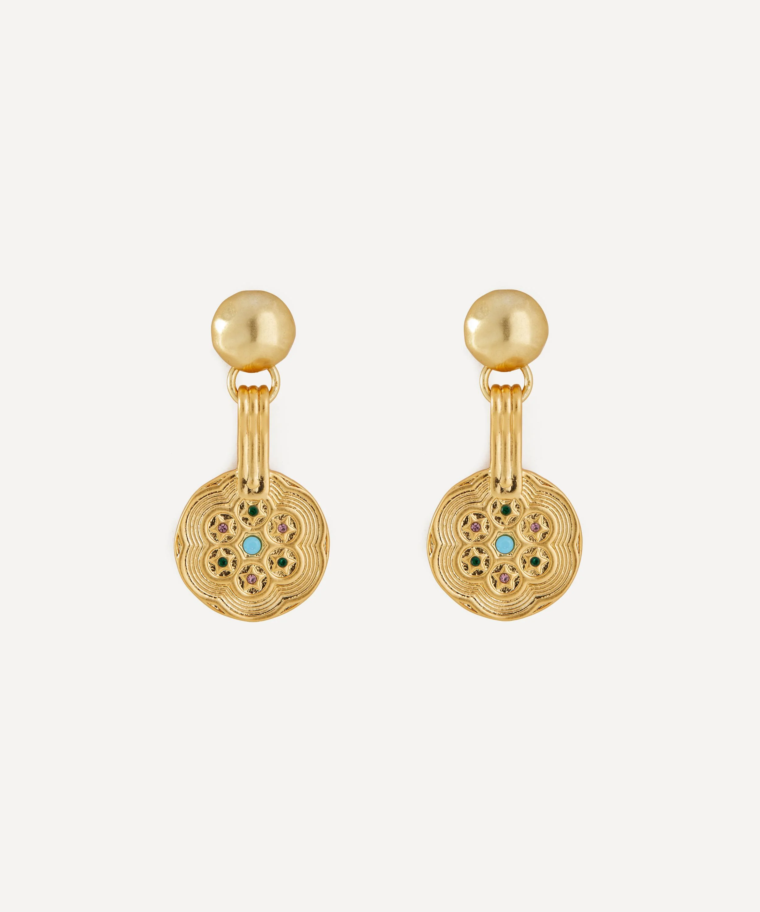 18ct Gold Plated Meyra Earrings - 1