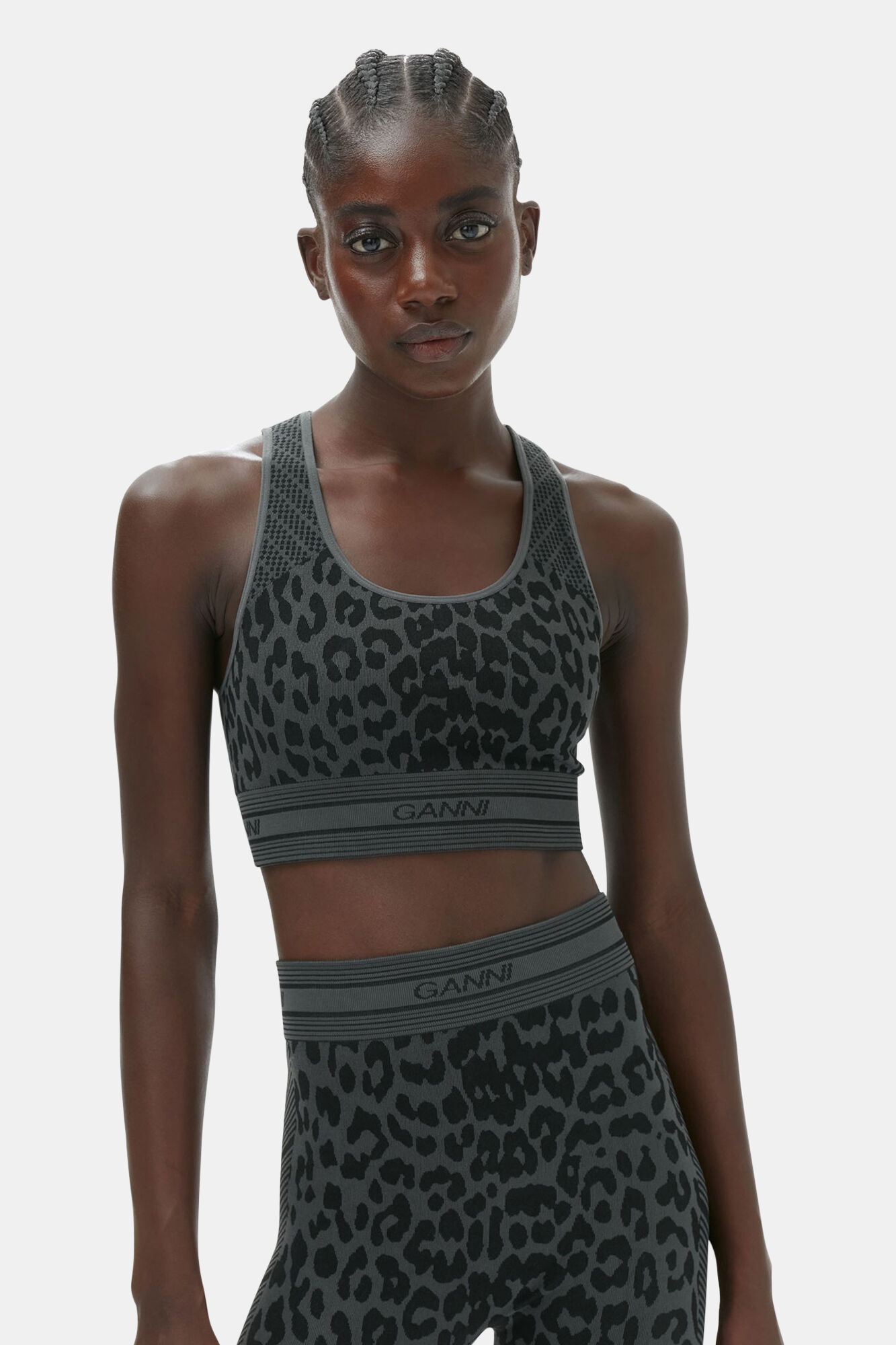SEAMLESS JACQUARD BRA - 4
