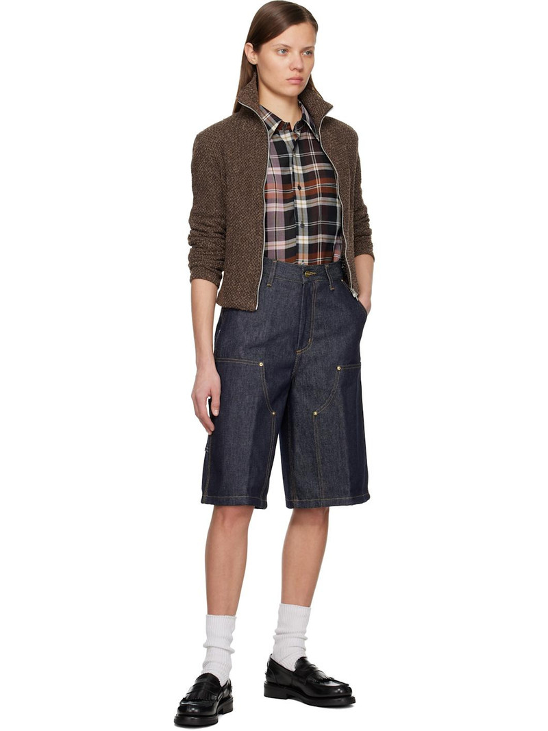 Carhartt Blue Nixon Double Knee Denim Shorts outlook