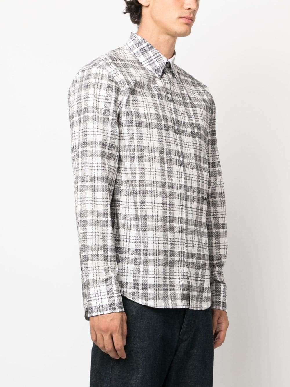 logo-print cotton shirt - 3