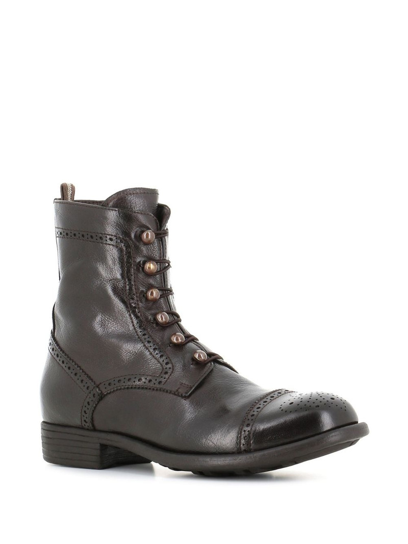OFFICINE CREATIVE lace-up leather boots outlook