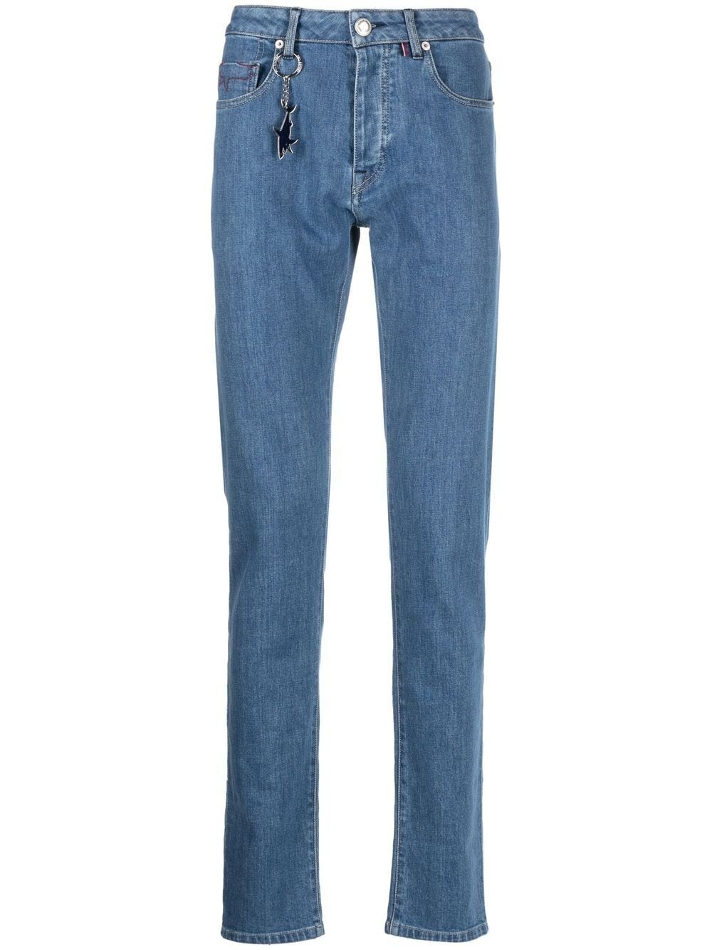 mid-rise slim-cut jeans - 1