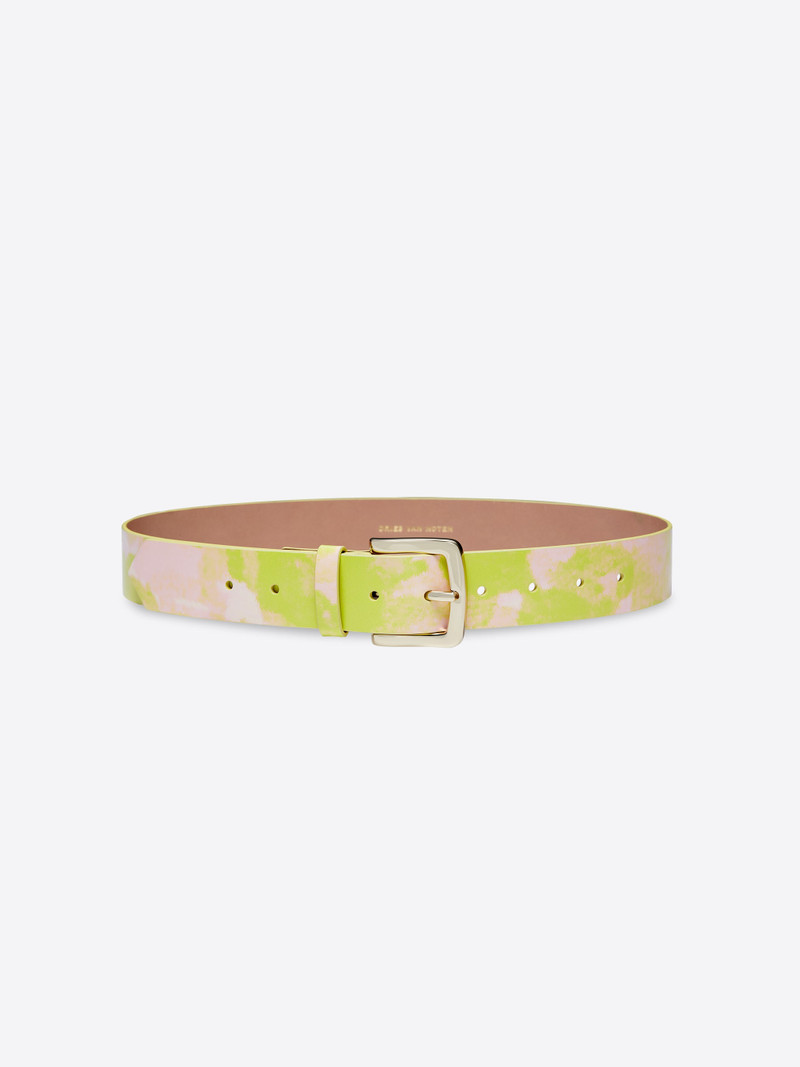 Dries Van Noten PRINTED LEATHER BELT outlook