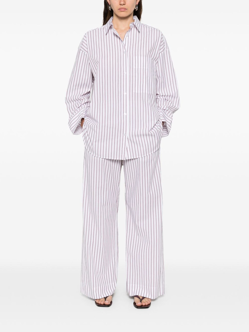 BY MALENE BIRGER striped organic cotton tailoring outlook