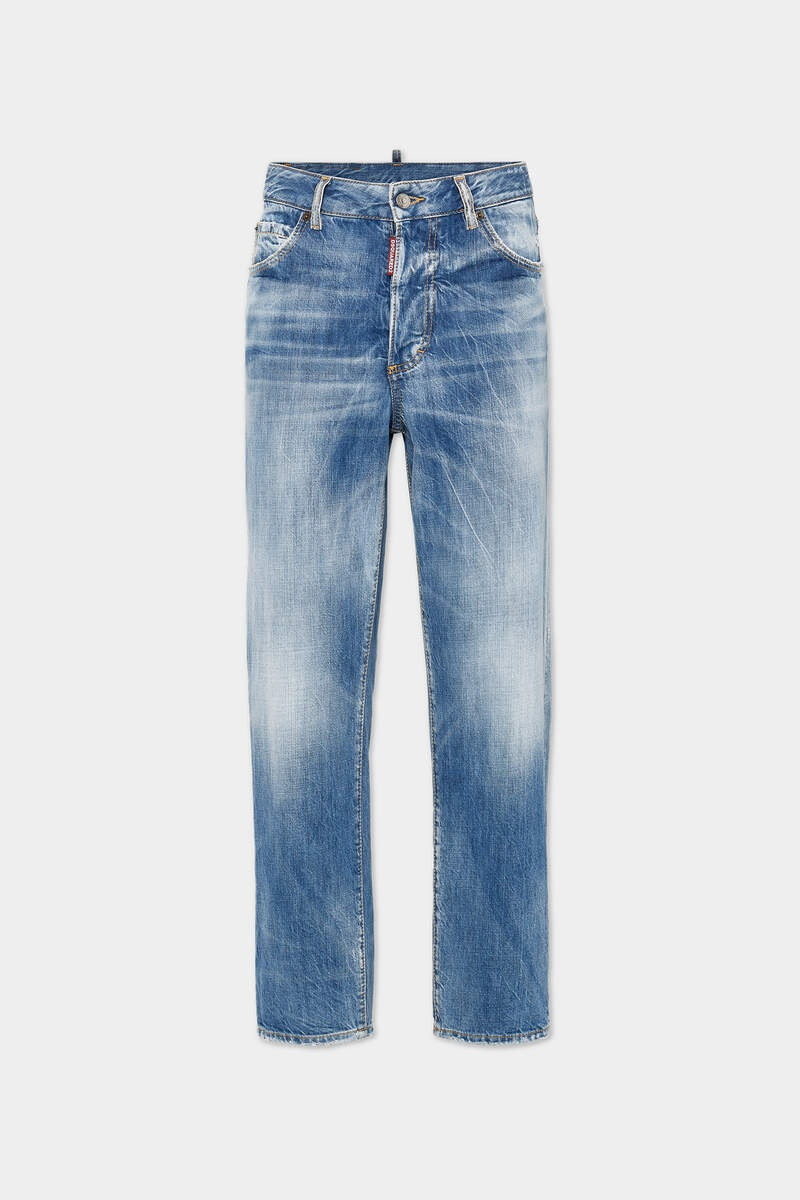LIGHT VINTAGE WASH 단추 청바지 - 1