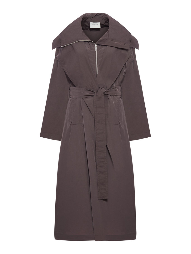 Sportmax OVERSIZED TAFFETA TRENCH COAT WITH BARBA outlook
