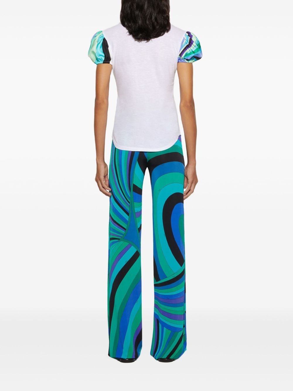 Iride-print trousers - 4